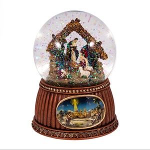 Christmas Nativity Musical 
Tabletop Snow Globe
